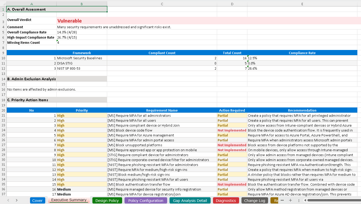 Excel Export Screen